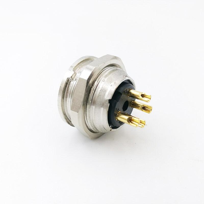 Sensor Connector M16 Flange Socket Male&Female panel back mount.