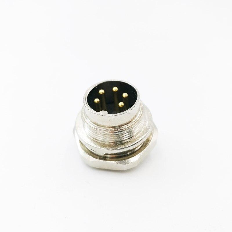 Sensor Connector M16 Flange Socket Male&Female panel back mount.