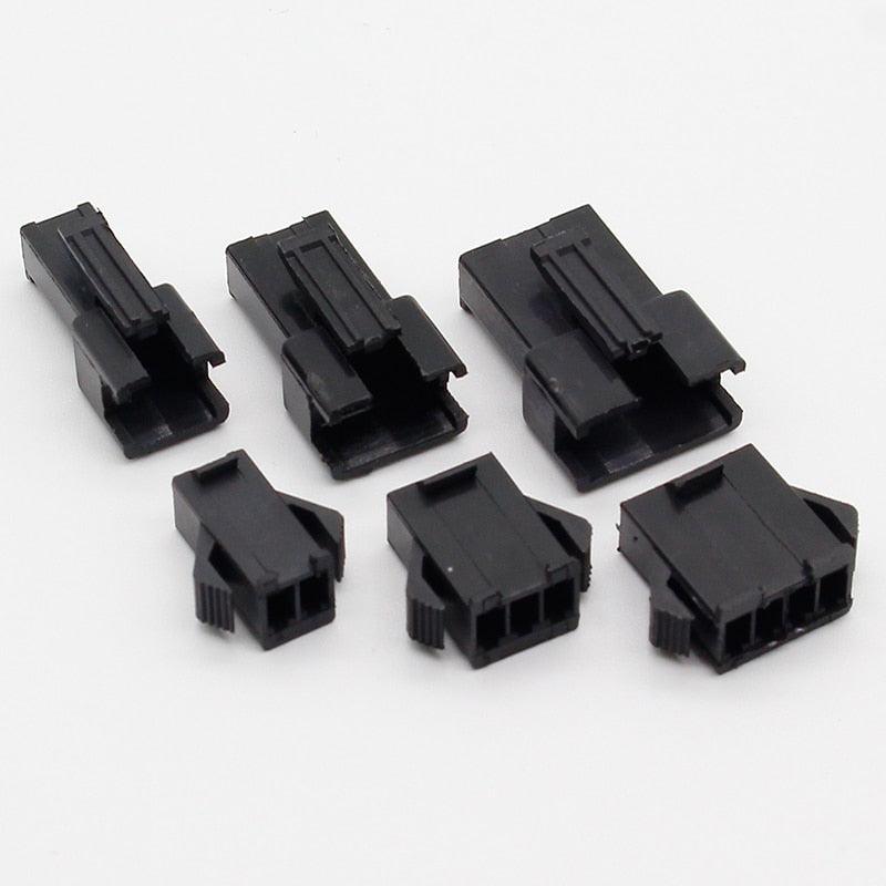 SM2.54 Kits 25 sets Kit in box 2p 3p 4p 2.54mm Pitch Female and Male Header Connectors Adaptor.