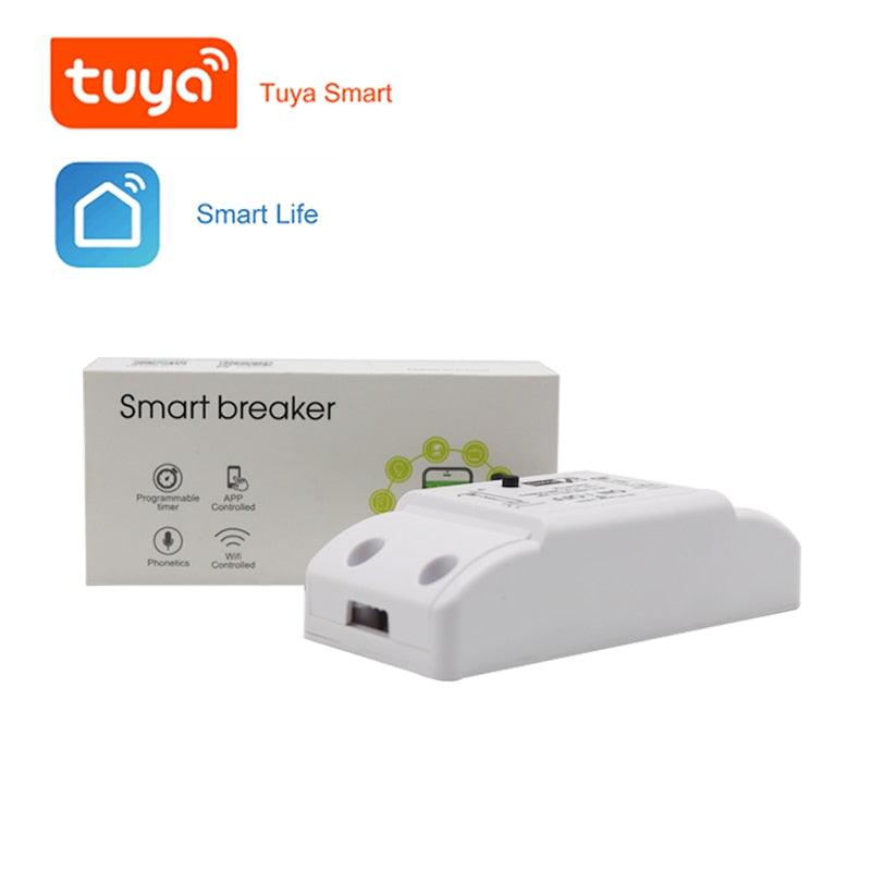 Smart Home Wifi Wireless Remote Switch Breaker Domotica LED Light Controller Module Alexa Google Home Smartlife Tuya eWelink APP.