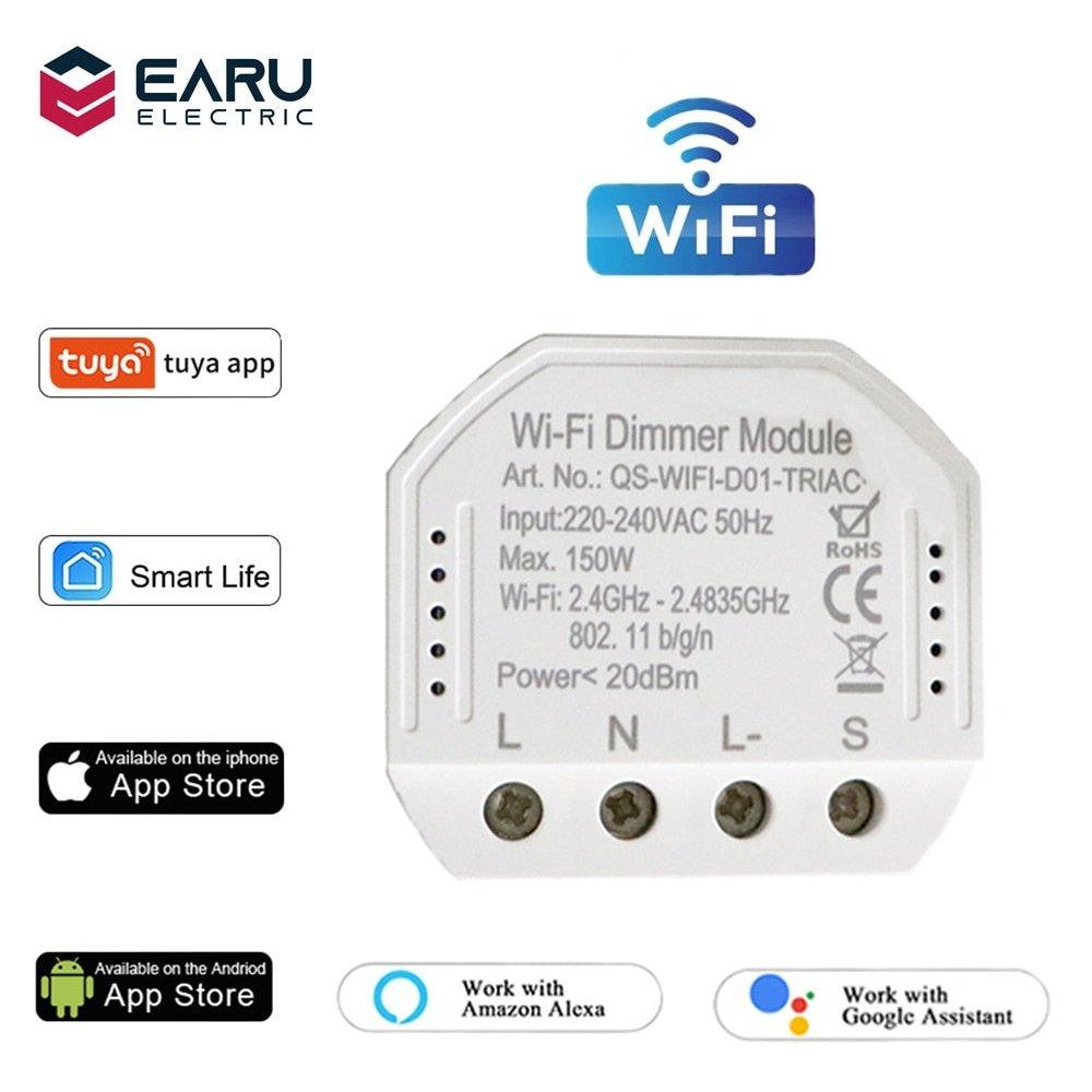 Smart WiFi LED Light Dimmer Controller Switch Smart Life Tuya APP Remote Control 1/2 Way Switch Work with Alexa Echo Google Home.