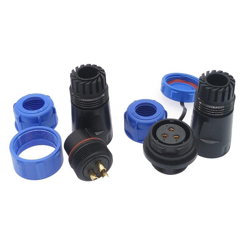 SP2110 SP2111 Waterproof docking connector 2 pin 3pin 4pin 5pin 7pin 9pin 12pin IP68 power cable connector SP21.