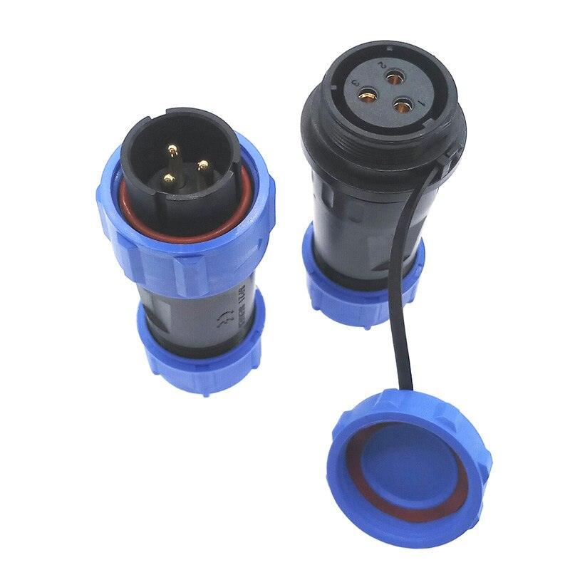 SP2110 SP2111 Waterproof docking connector 2 pin 3pin 4pin 5pin 7pin 9pin 12pin IP68 power cable connector SP21.