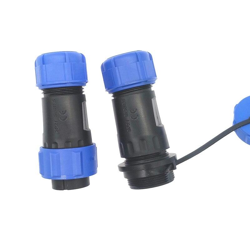 SP2110 SP2111 Waterproof docking connector 2 pin 3pin 4pin 5pin 7pin 9pin 12pin IP68 power cable connector SP21.