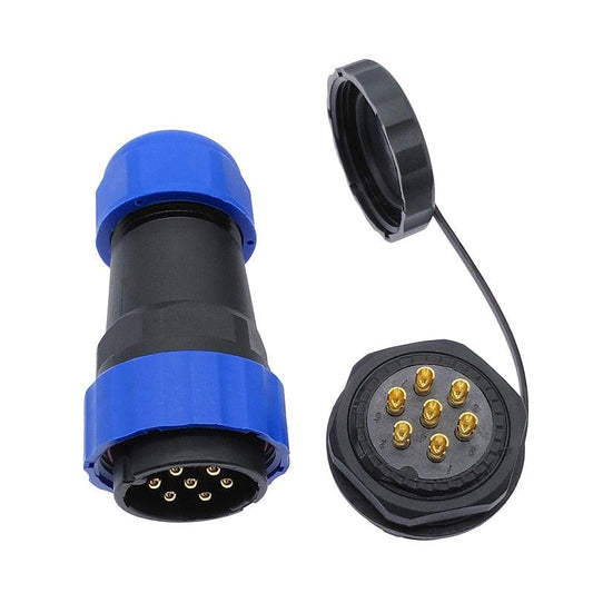 SP28 Straight  waterproof connector 2 pin 3/4/5/6/7/8/9/10/12/14/16/19/22/24/26Pin IP68 Threaded socket.