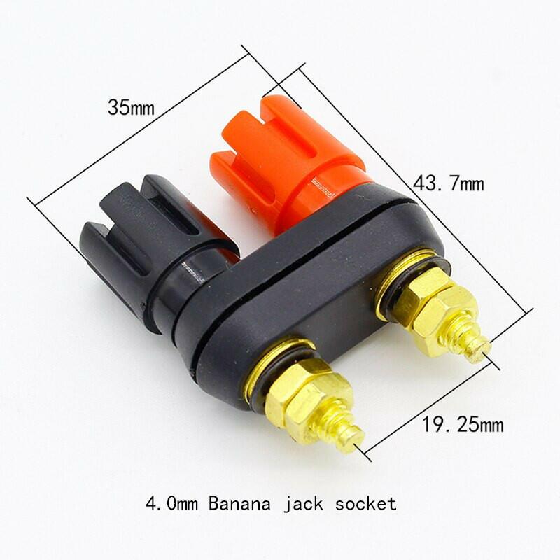 Speaker banana plug BINDING POST terminal connector banana socket Dual Female Banana Plug for Speaker Amplifier 1pc.