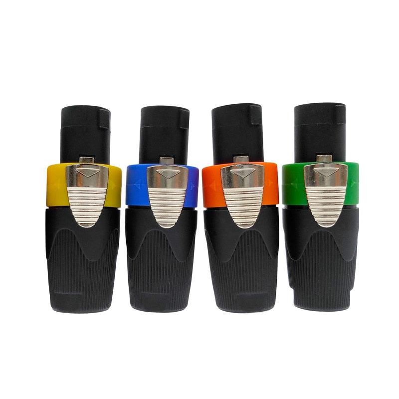 Speaker Powercon connector 20A Caron plug  Speakon 4 pin Male Audio amplifier stage power connectors.