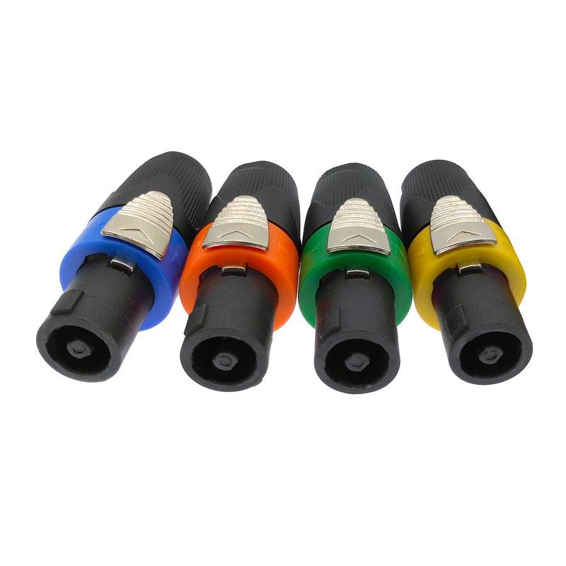 Speaker Powercon connector 20A Caron plug  Speakon 4 pin Male Audio amplifier stage power connectors.