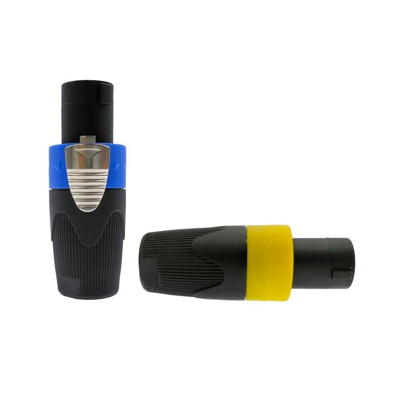 Speaker Powercon connector 20A Caron plug  Speakon 4 pin Male Audio amplifier stage power connectors.