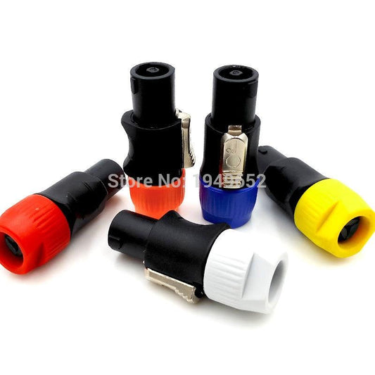 Speakon Connectors type 4 Pole cable Plug Male Caron Speaker Audio connector.