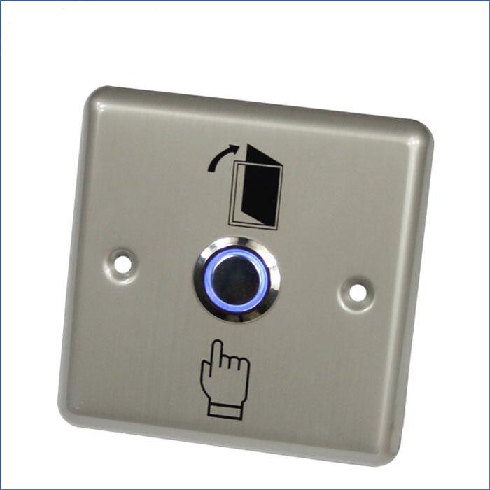 Stainless Steel 16mm Metal Waterproof Momentary Self-reset Doorbell Push Button Switch With Aluminium Alloy Door Release Panel.