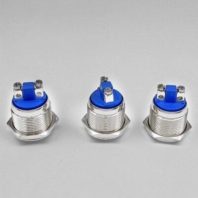 The 22mm Metal Push Button Switch Reset Button Instant Doorbell Car Horn Waterproof Stainless Steel for Car Auto Engine Start.