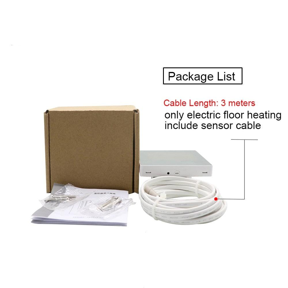 Tuya WiFi Smart Thermostat Electric Floor Heating TRV Water Gas Boiler Temperature Voice Remote Controller for Google Home Alexa.