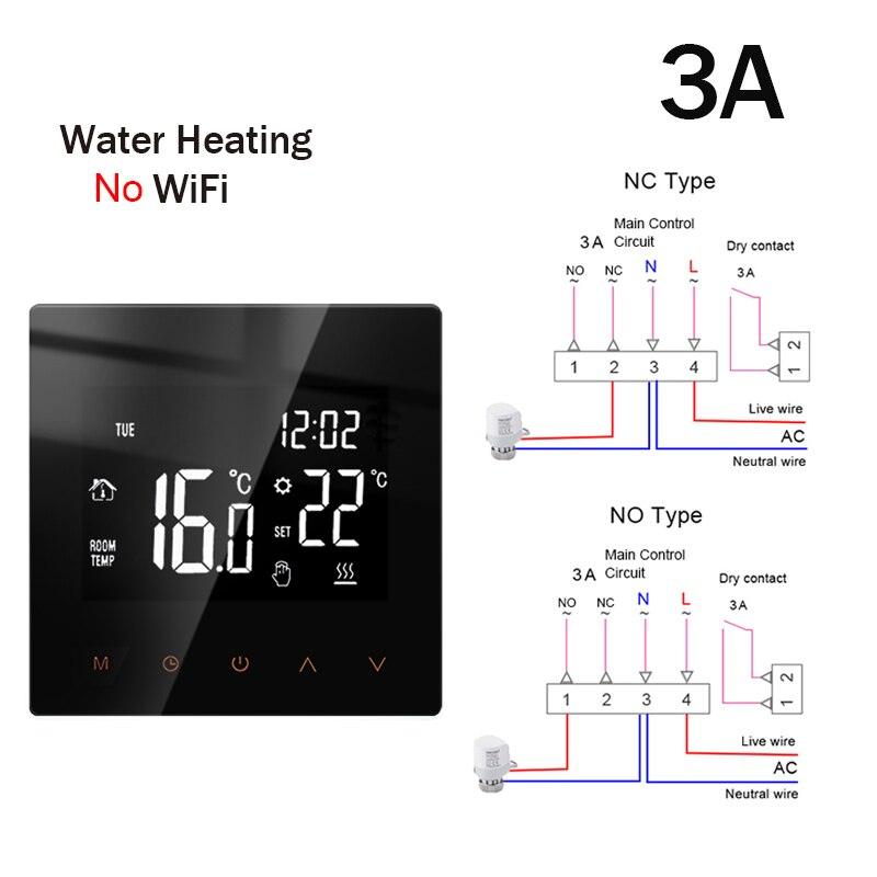 Tuya WiFi Smart Thermostat Electric Floor Heating TRV Water Gas Boiler Temperature Voice Remote Controller for Google Home Alexa.