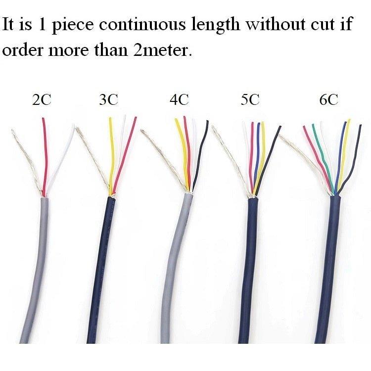 UL2547- 2/5/10M Shielded Wire Signal Cable| 32-20 AWG optional.