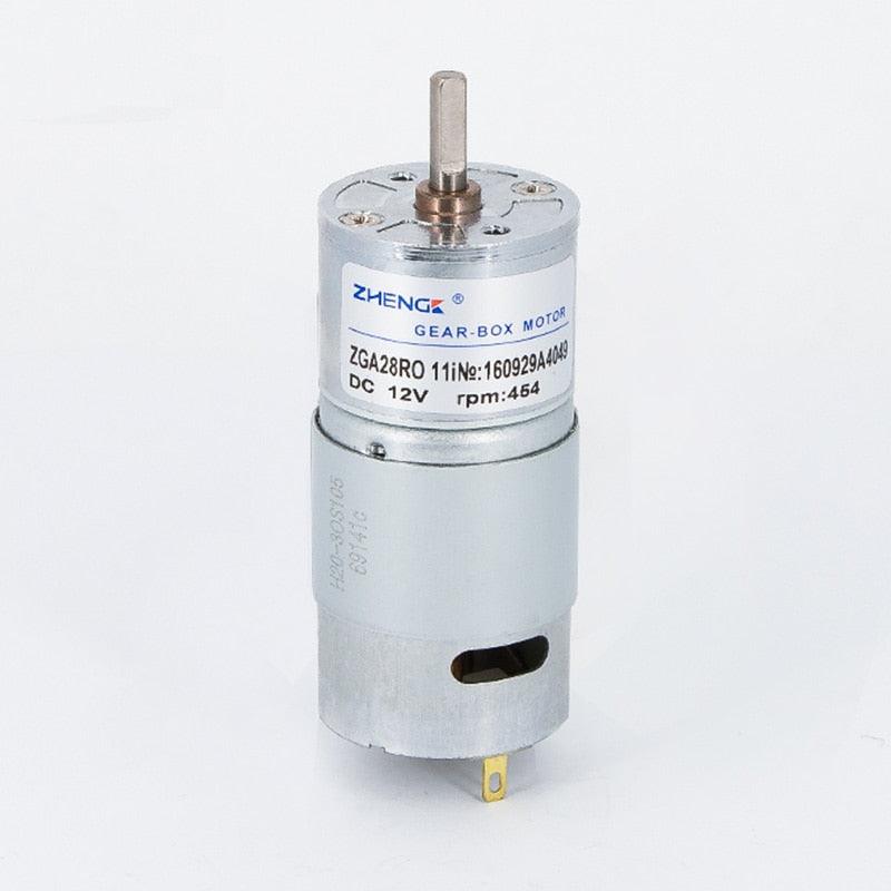 ZHENGKE ZGA28RO DC12V 24V 4/5/10/20/30/40/50/60/80/100/120/150/160/200/300/400/454/1600 RPM gear motor 28mm High Torque.