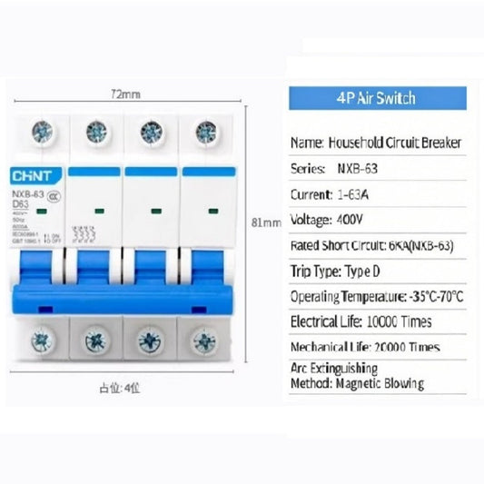 mini circuit breaker mcb d curve