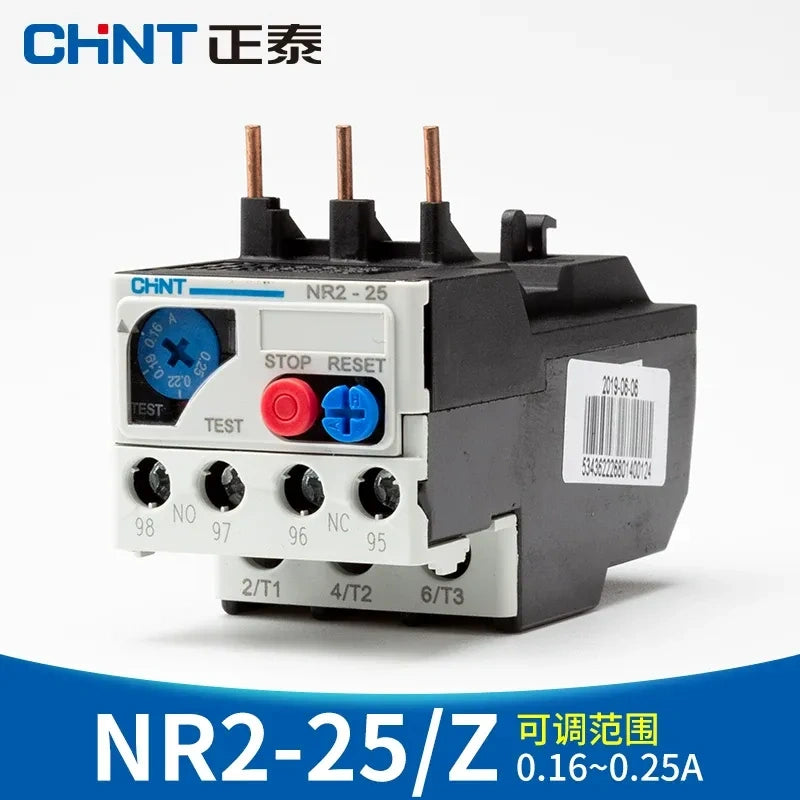 CHINT thermal overload relay, NR2 relay, CHINT NR2-25 0.16-0.25A