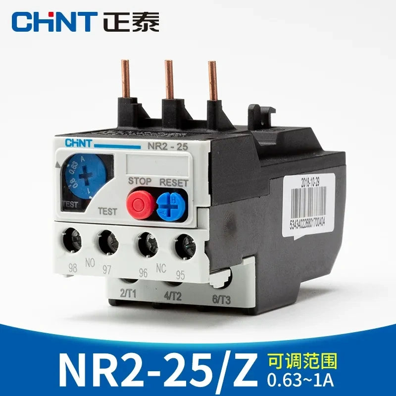 CHINT thermal overload relay, NR2 relay, CHINT NR2-25 0.63-1A