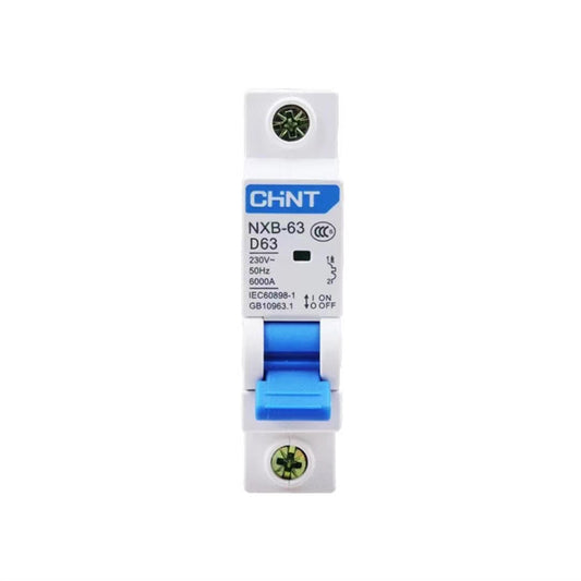 CHINT D Type Mini Circuit Breaker NXB-63a main switch 1p 2p 3p 4p16a20a32a40a