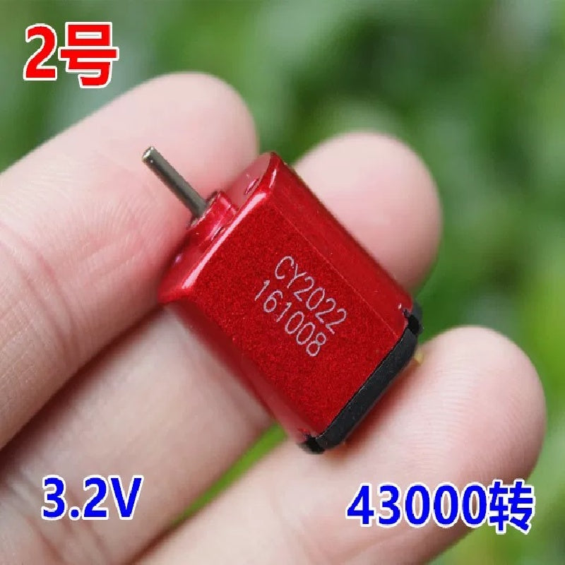 10pcs High Speed 030 Mini DC Motor Electric DC 1.5V-3.7V 3V High Speed 23000rpm To 52000rpm Carbon Brush Motors DC3V DIY Toy Car