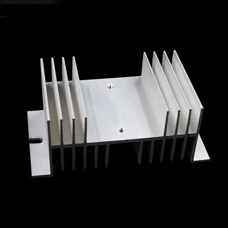 1 pcs W shape Aluminum Single Phase Solid State Relay SSR Heat Sink Base Small Type Heat for 10A to 80A Radiator Wholesale Hot - electrical center b2c