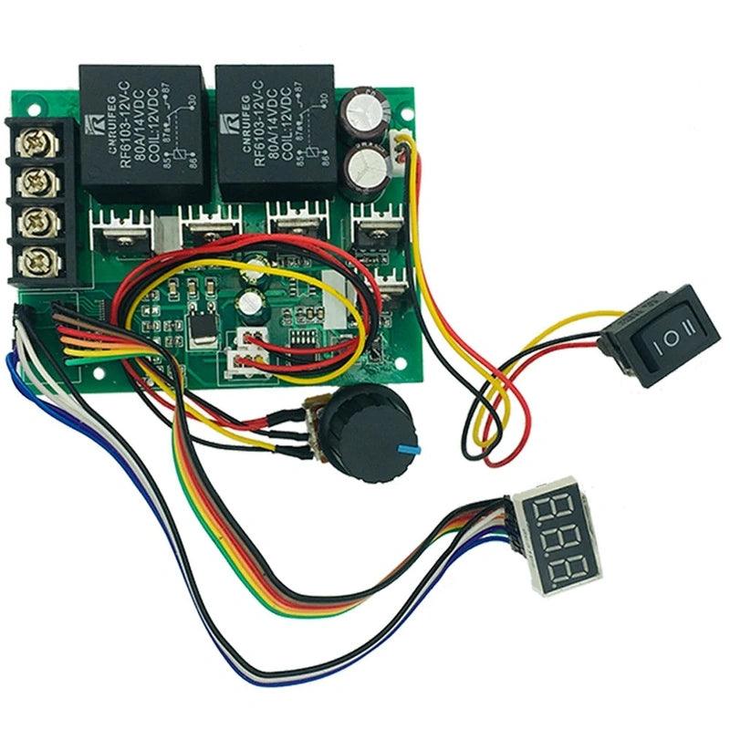 10~55V 60A 1800W DC Brush Motor PWM Governor 12V 36V 48V Reverse Digital Display Speed Controller Boat Scooter (BG1055-4060LRD).