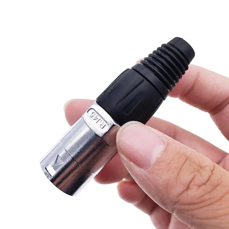 10 piece 8p8c RJ45 net work waterproof connector IP65 D socket panel ethernet connector - electrical center b2c