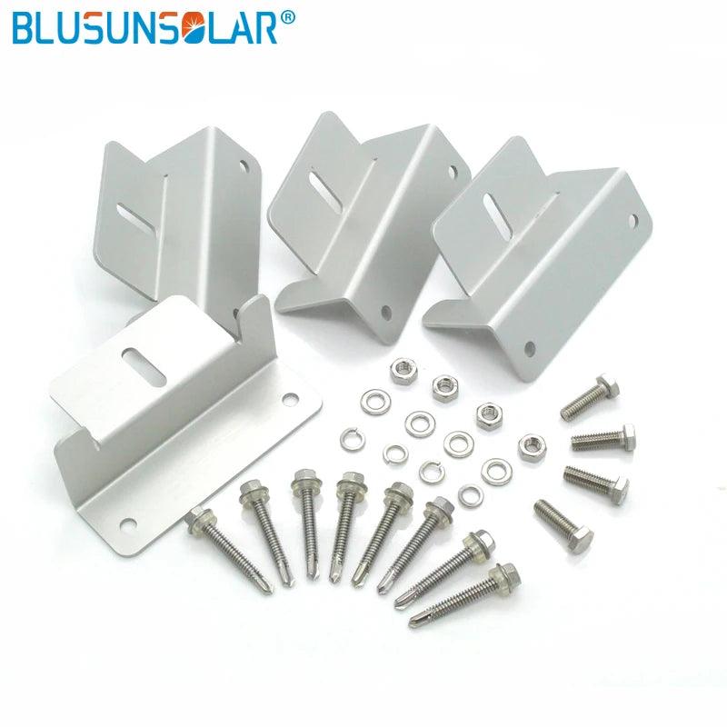10 Sets 100% Aluminum Z Mounting Type Solar Panel Roof Mounting Bracket for Carvan Roof