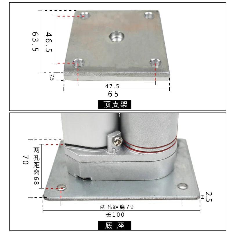 1000N Micro Linear Actuator DC 24V 12V Telescopic Rod 20mm 30mm 50mm 100mm 400mm Electric Lineal Actuador Lift Platform Table