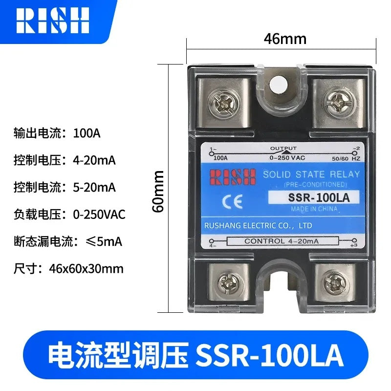 SSR voltage regulator, current controlled SSR regulator, voltage controlled SSR module, single phase AC voltage regulator, SSR-LA voltage regulator, SSR-100LA