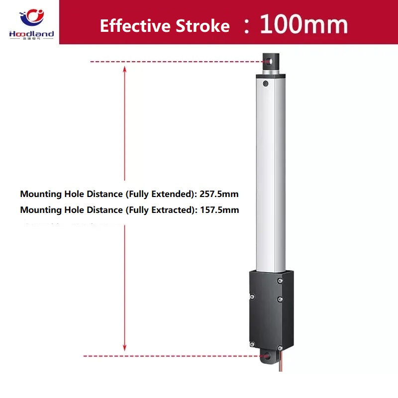 Mini Linear Actuator 12V/24V, 10-200mm Stroke