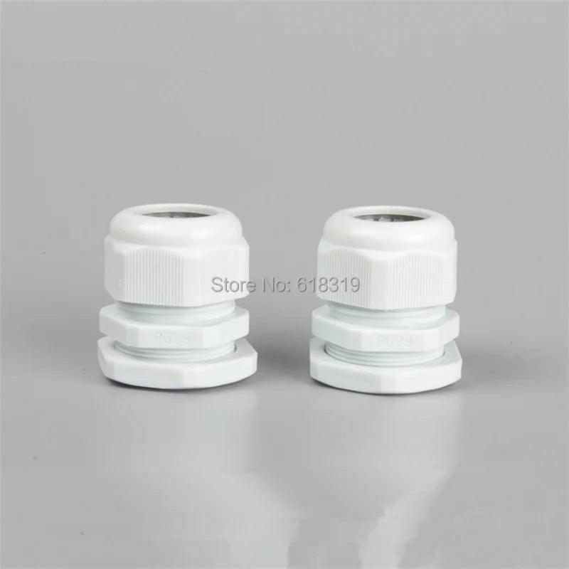 100pcs/lot PG13.5 Cable Gland IP68 Waterproof Connector Diameter 3-6.5mm Nylon Plastic Wire Glands