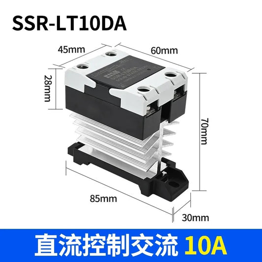 din rail solid state relay, integrated SSR contactor, SSR-10DA