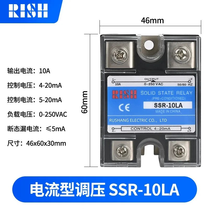 SSR voltage regulator, current controlled SSR regulator, voltage controlled SSR module, single phase AC voltage regulator, SSR-LA voltage regulator, SSR-VD regulator, 10A/25A/40A/80A SSR regulator, 0-380VAC SSR control module, industrial SSR voltage controller, no-contact voltage regulator, LED indicator SSR regulator, bolt-on SSR regulator,SSR-10LA
