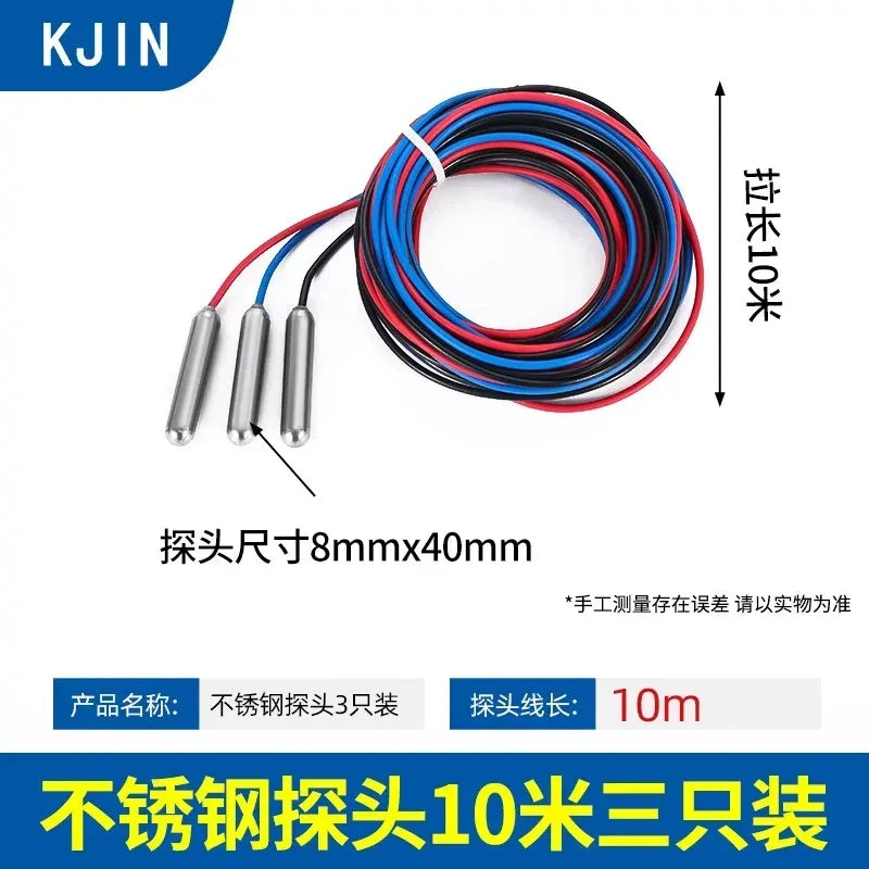 water level probe,liquid level sensor probe,304 stainless steel probe with 1m high temperature silicone wire