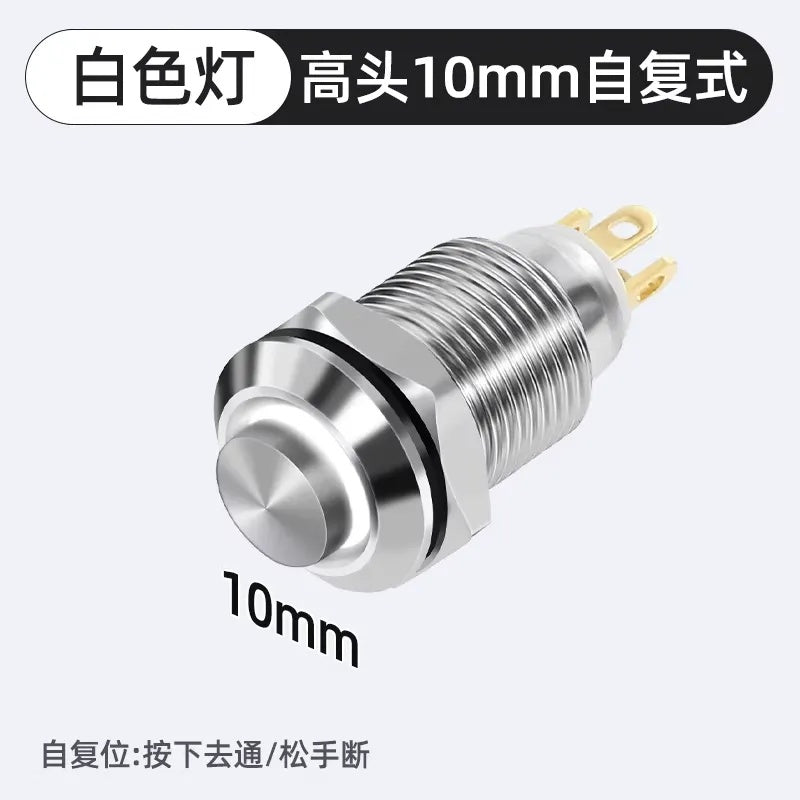 10mm_Button_High_head_Momentary_type_with_White_led