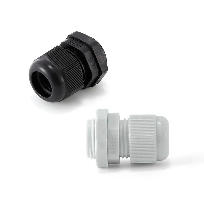 10Pcs PG cable gland black PG7 9 11 13.5 16High Quality IP68 Wire Plastic Waterproof Connector Cable Sleeve Adjustable Joints - electrical center b2c