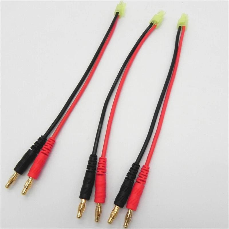 0PCS/Lot Mini Tamiya Connector 4.0mm Banana Plug with High Temperature Silicone Wire 14AWG Cable Lenght 15cm