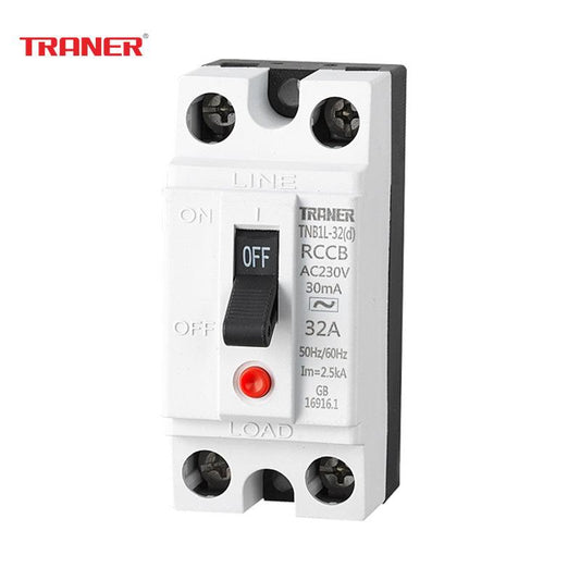 10pcs/lot TNB1L-32(d) Built-In Water Heater Tripping Breaker 10a 16a 20a 25a 32a ELCB 2P 