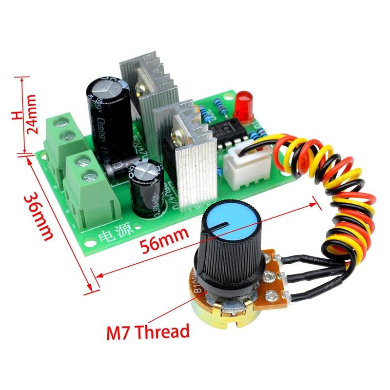 12~36V 6A 120W DC Brush Motor PWM Governor 12V 24V 36V LED Light Dimmer Speed Controller Regulator Tool Incubator (BG1236-0306L).