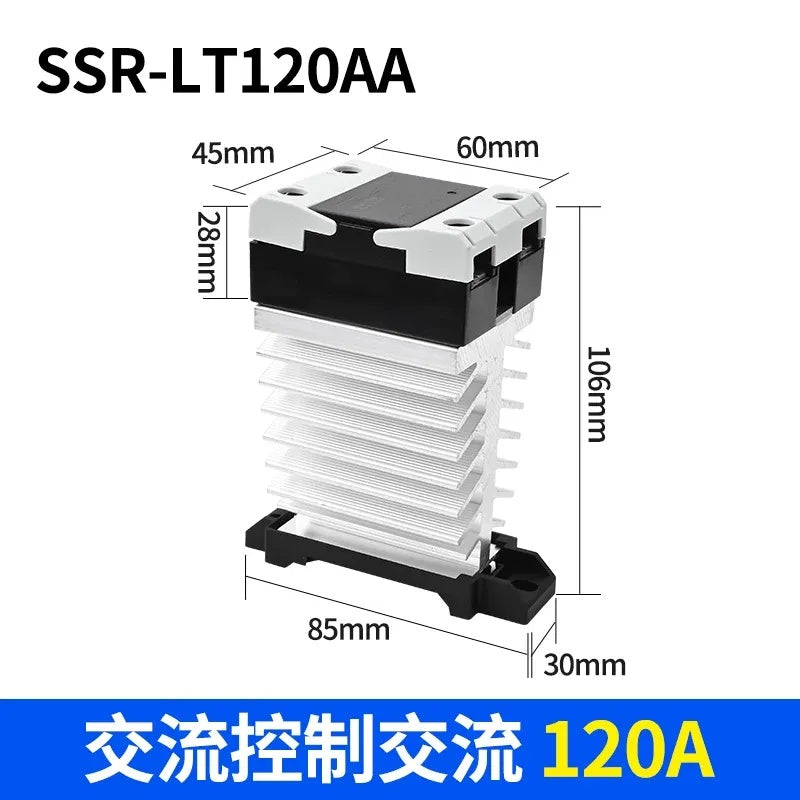 din rail solid state relay, integrated SSR contactor, SSR-120AA
