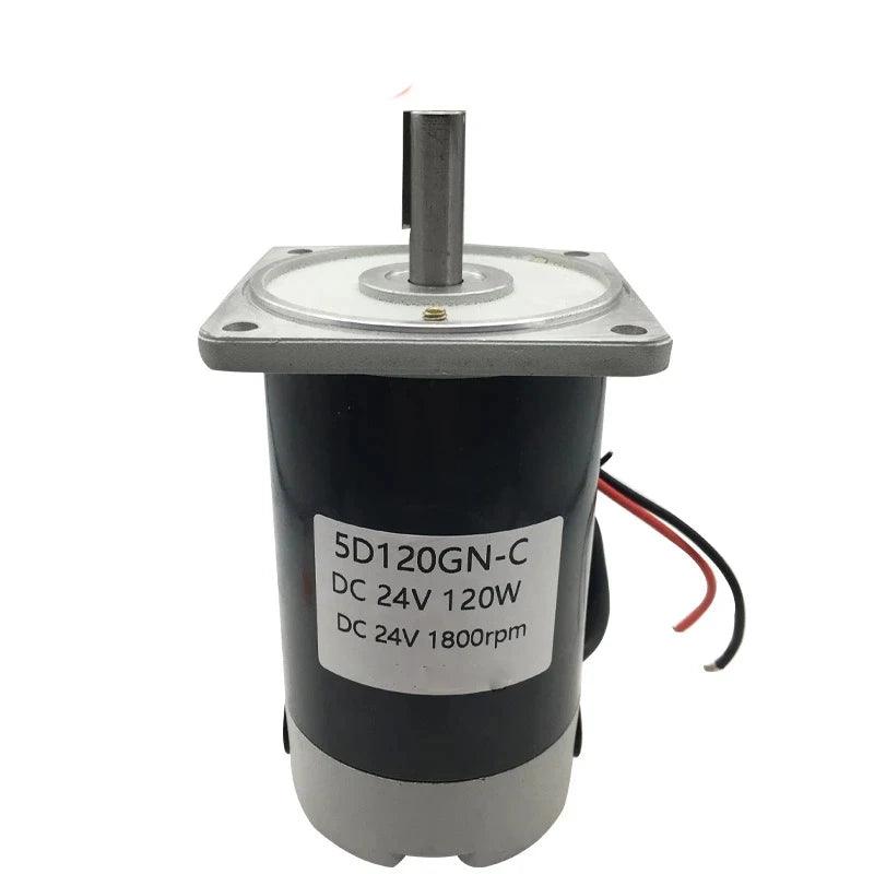 120W DC Permanent Magnet Motor High Speed 12V 24V 1800RPM 3000RPM High Torque Forward Reverse Adjustable Motor Automated Control