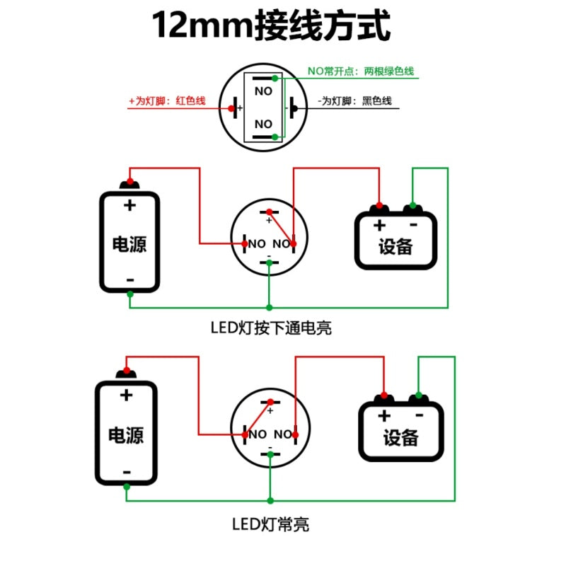 high head button switch,metal push button switch,12mm button switch,16mm illuminated button,19mm power button,22mm waterproof switch,self locking button switch,momentary reset button,led light push button,ip65 waterproof switch,car modified button,industrial control switch,small power button,diy electric switch,illuminated control button