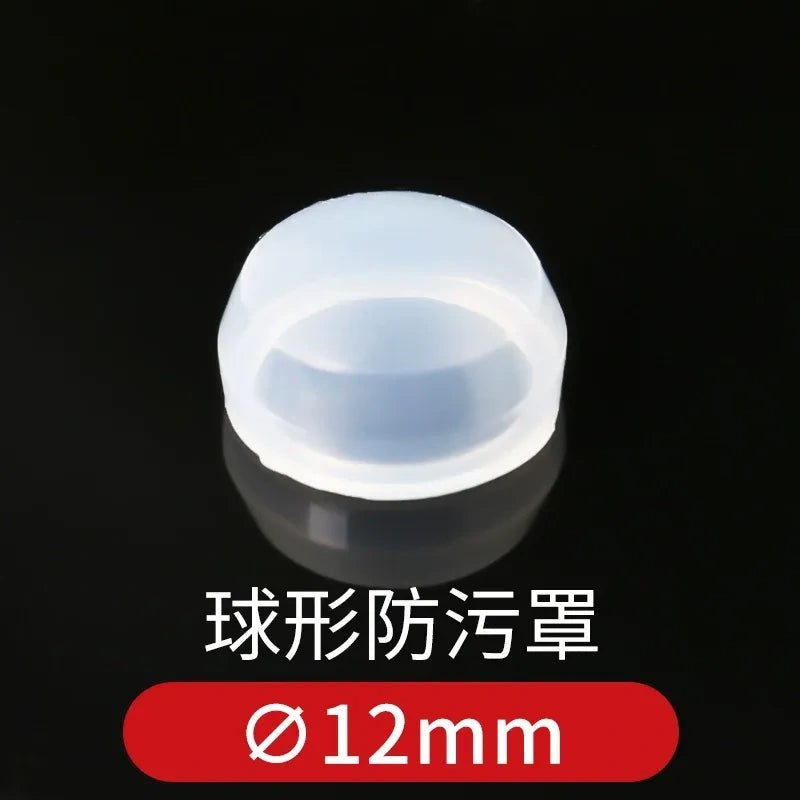 Push Button Protective Cover, Waterproof Dustproof Anti-oil Button Guard Cap, Warning Ring, for 12/16/19/22/25mm Metal Pushbutton Switch