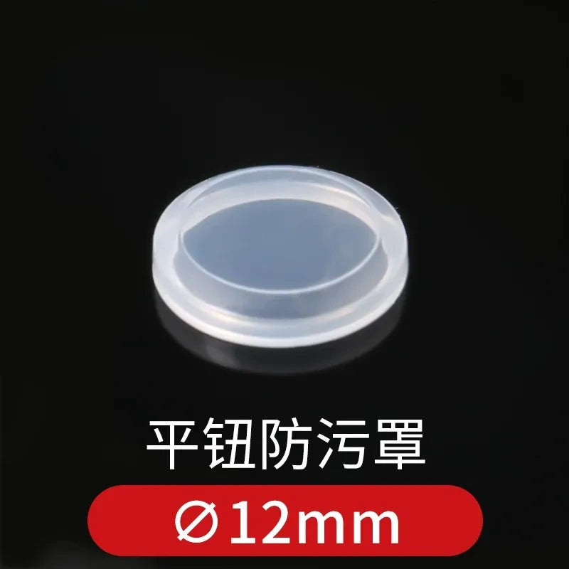 Push Button Protective Cover, Waterproof Dustproof Anti-oil Button Guard Cap, Warning Ring, for 12/16/19/22/25mm Metal Pushbutton Switch