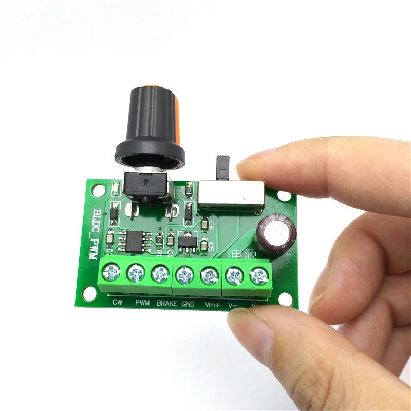 12V 24V DC Brushless Motor Controller BLDC 6V-30V 3A 90W Electric Motors PWM Speed Brake Reversed CW CCW Mini Regulator Engine,dc motor controller 12v