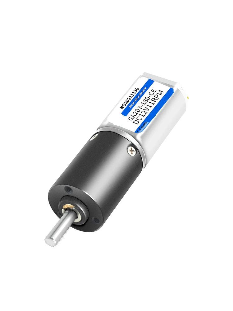 12V 24V DC Planetary Gear Motor High Torque Reducer Speed 11rpm-2268rpm PWM Controller Forward Reverse Motor Engine GA20Y-180