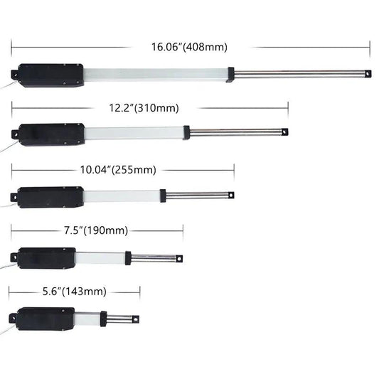 12V DC Mini Linear Actuator 20N Stroke 25mm 50mm 75mm 100mm 150mm Telescopic Rod Remote Controller Wireless Lineal Actuador