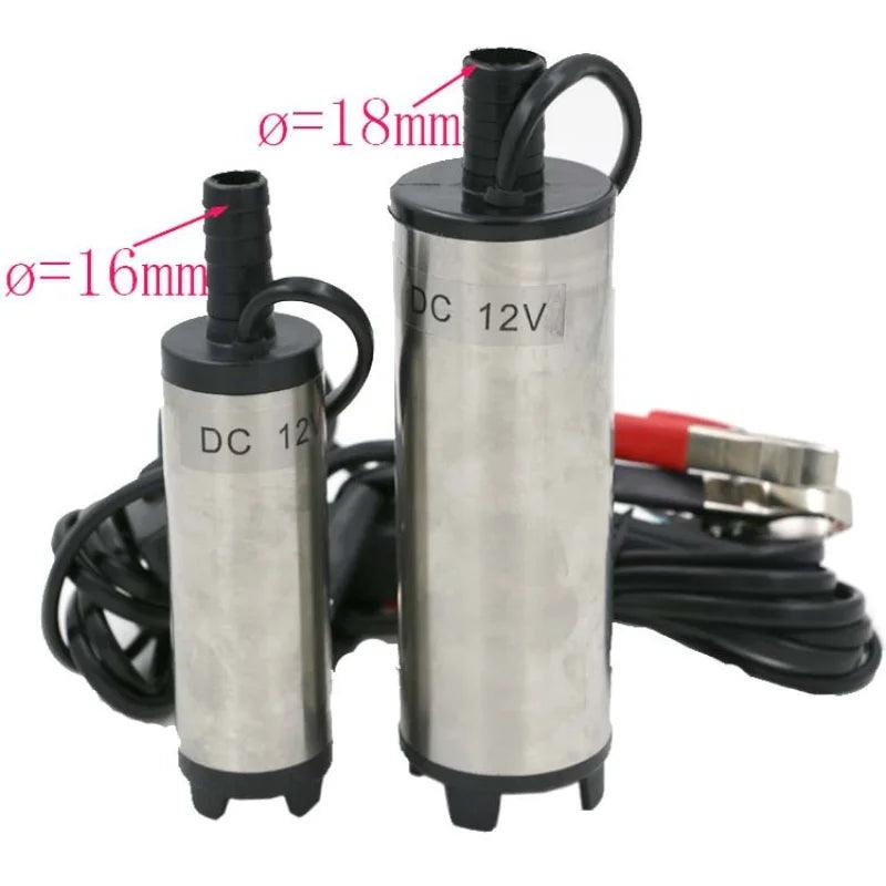 12V DC Portable  Micro-pump/ Submersible Pump/ Diesel Pump Oil Self-priming Pump Tube Diameter 1.8cm